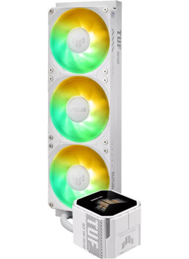 ASUS Gaming LC III 360 ARGB Liquid CPU Cooler, 2.8" Full Color IPS LCD Display, 360mm Radiator Size, 3x MF-12 aRGB Fans, 2600 RPM Fan Speed, 90.78 CFM Airflow, White | 90RC01A2-B0EAY0 360meter white - Image 4