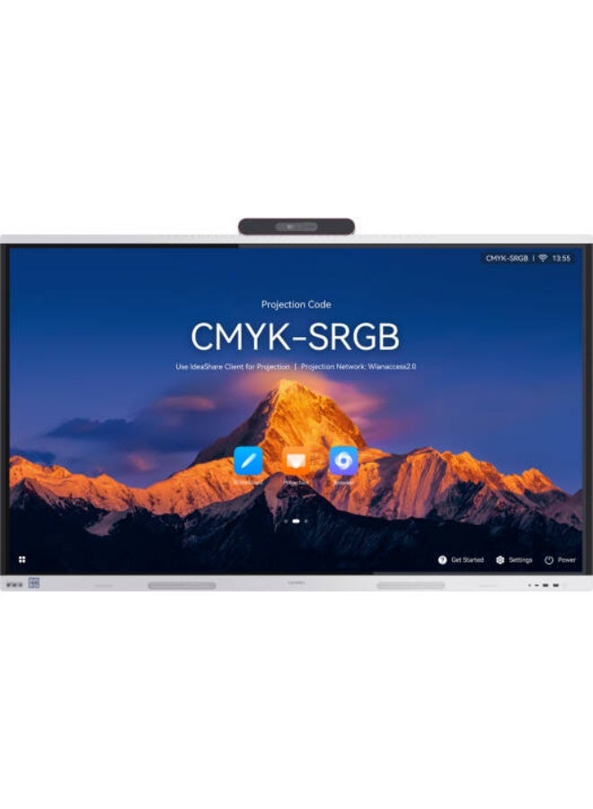 هواوي IdeaHub S3 Interactive Display, 65-Inch 4K UHD Touch Display, Auto-Framing, DNN-Based Dereverberation, 24-mic + 15-Meter Sound Pickup, Wi-Fi & BT Connectivity | IHS3-65SA Black - Image 1