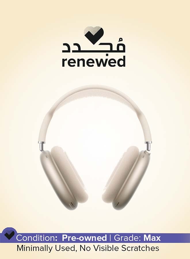 ابل  Renewed - Airpods Max (USB-C) Starlight - Image 1