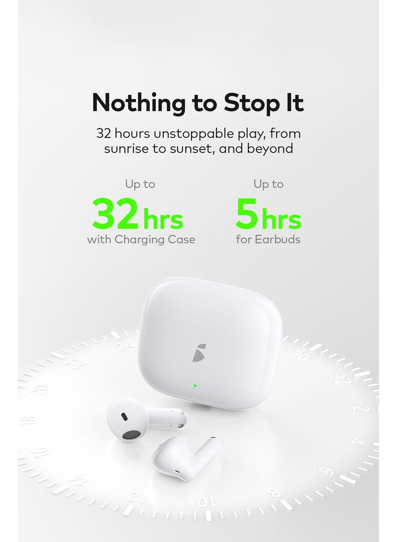 إيتيل سماعات أذن بلوتوث 5.4 بودز إير 5i ، سماعات أذن بلوتوث ديناميكية 14 مم مع تحكم باللمس ، سماعات خفيفة الوزن - - Image 3