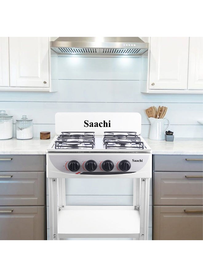 Saachi FlameMaster 4-Burner Gas Stove – Whirlwind Technology, Effortless Cleaning, Maximum Efficiency NL-GAS-5256-WH white - Image 3