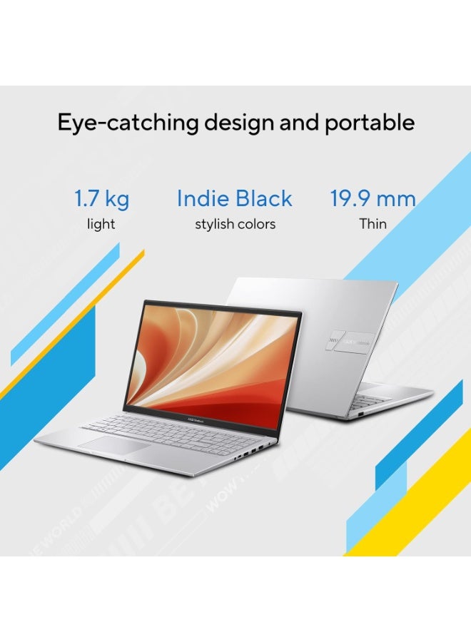 ASUS (Upgraded Version) Vivobook 15 X1504VA Laptop With 15.6-Inch Display, Core 5 -120U Processor 8GB RAM- 512GB SSD, Intel Iris XE Graphics, Windows 11 Home+ Office 2024 / Cool English/Arabic Cool Silver - Image 5