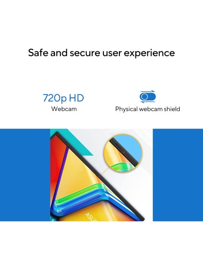 ASUS (Upgraded Version) Vivobook 15 X1504VA Laptop With 15.6-Inch Display, Core 5 -120U Processor 8GB RAM- 512GB SSD, Intel Iris XE Graphics, Windows 11 Home+ Office 2024 / Cool English/Arabic Cool Silver - Image 4