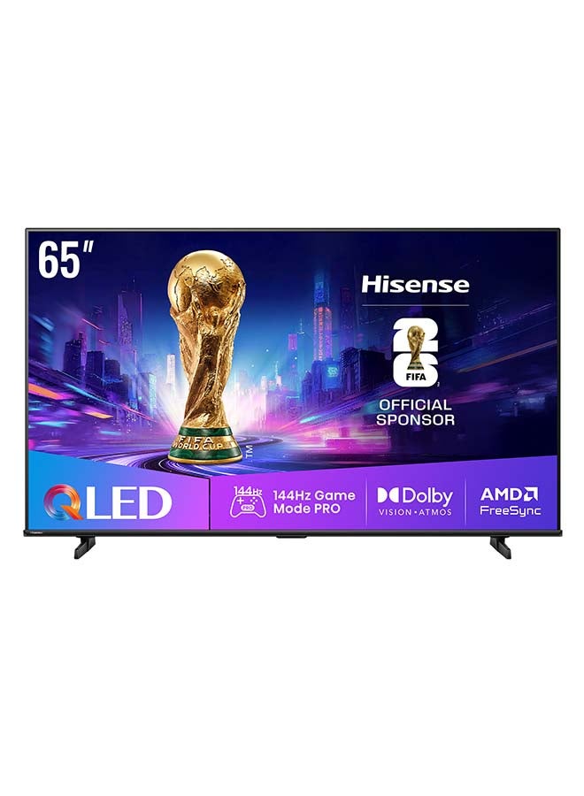 Hisense 65-inch QLED 144Hz Smart TV E8Q-Quantum Dot Colour, AI Picture, Dolby Vision, Dolby Atmos, Share to TV, Voice Control, Filmmaker Mode, Youtube, Netflix, Disney+ 65E8Q (2025 UAE Version) 65E8Q black - Image 1
