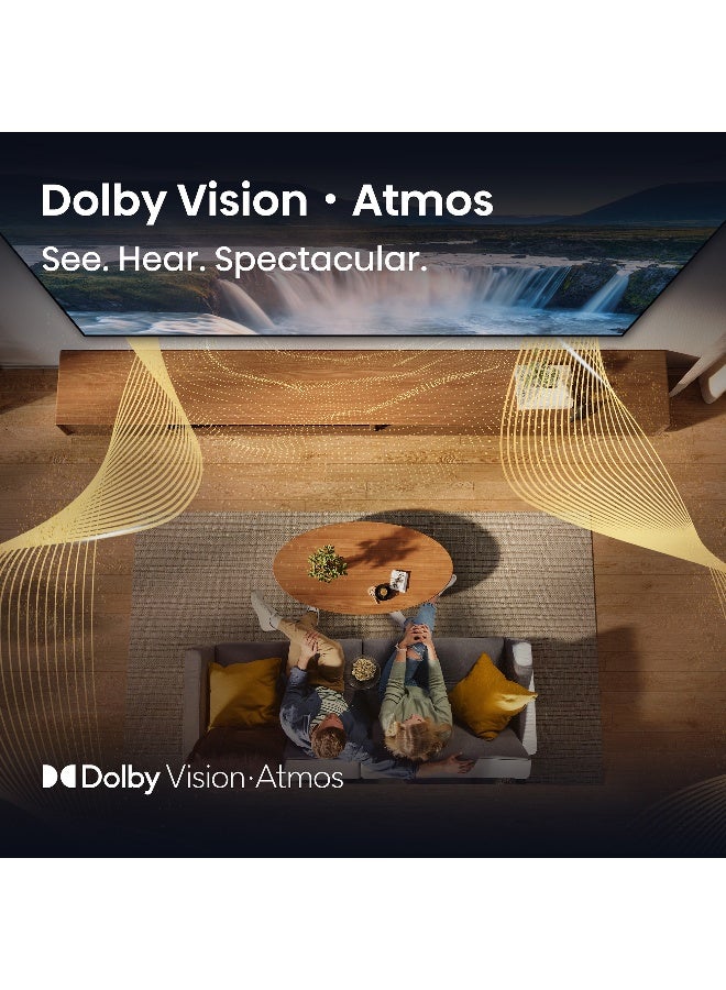 Hisense 75 inch QLED Smart TV E7Q-Quantum Dot Colour, AI Picture, Dolby Vision, Dolby Atmos, Share to TV, Voice Control, Filmmaker Mode, Youtube, Netflix, Disney+  75E7Q (2025 UAE Version) 75E7Q black - Image 5