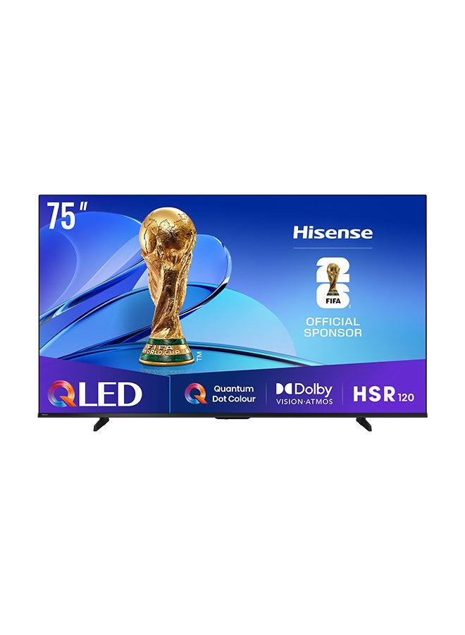 Hisense 75 inch QLED Smart TV E7Q-Quantum Dot Colour, AI Picture, Dolby Vision, Dolby Atmos, Share to TV, Voice Control, Filmmaker Mode, Youtube, Netflix, Disney+  75E7Q (2025 UAE Version) 75E7Q black - Image 1
