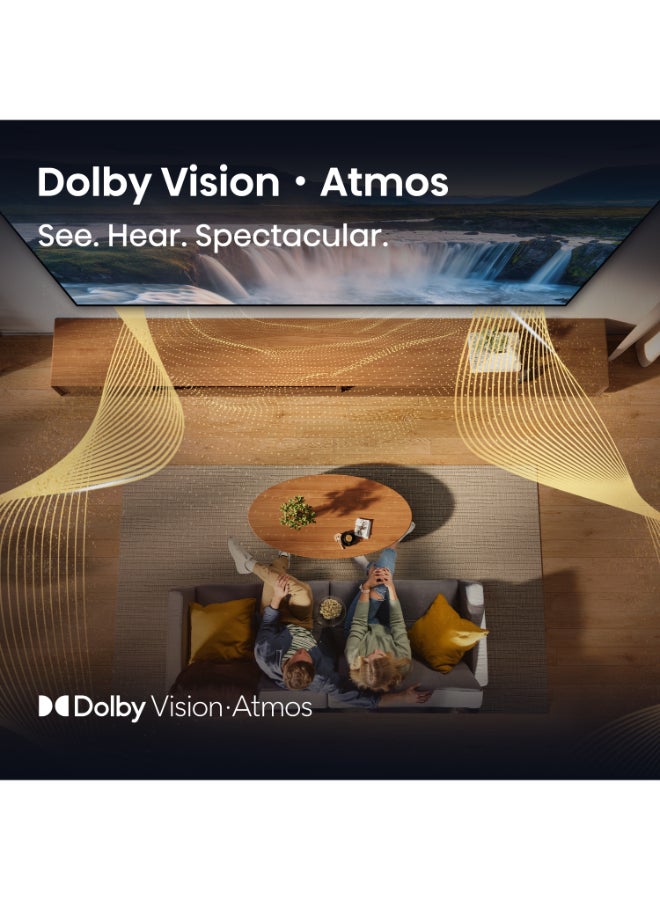 65 inch QLED Smart TV E7Q-Quantum Dot Colour, AI Picture, Dolby Vision, Dolby Atmos, Share to TV, Voice Control, Filmmaker Mode, Youtube, Netflix, Disney+ (2025 UAE Version) 65E7Q Black image 7