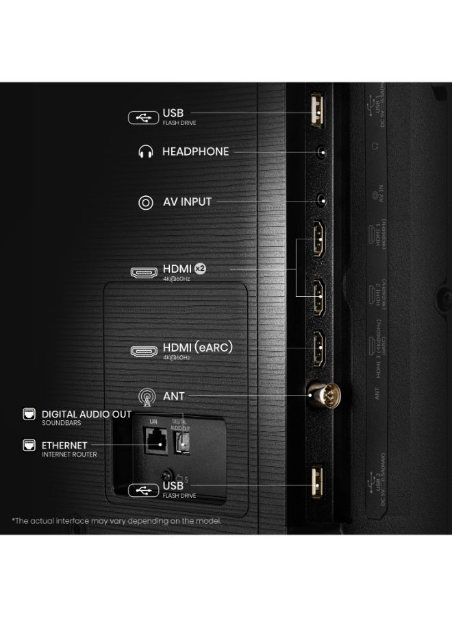 65 inch QLED Smart TV E7Q-Quantum Dot Colour, AI Picture, Dolby Vision, Dolby Atmos, Share to TV, Voice Control, Filmmaker Mode, Youtube, Netflix, Disney+ (2025 UAE Version) 65E7Q Black image 11