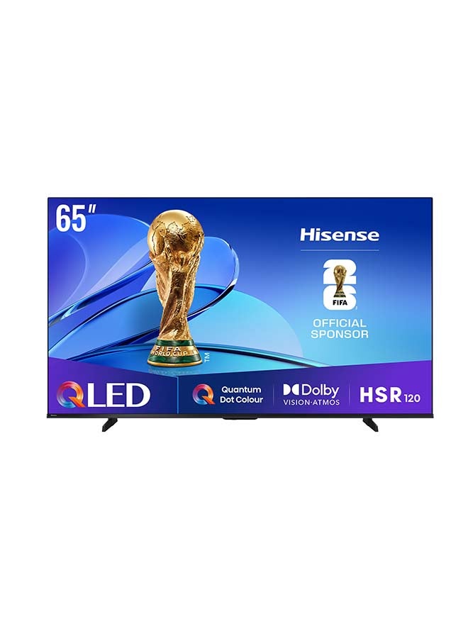 Hisense 65 inch QLED Smart TV E7Q-Quantum Dot Colour, AI Picture, Dolby Vision, Dolby Atmos, Share to TV, Voice Control, Filmmaker Mode, Youtube, Netflix, Disney+ (2025 UAE Version) 65E7Q Black - Image 1