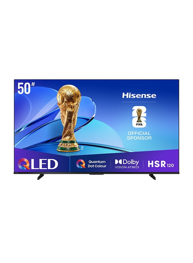 Hisense 50 inch QLED Smart TV E7Q-Quantum Dot Colour, AI Picture, Dolby Vision, Dolby Atmos, Share to TV, Voice Control, Filmmaker Mode, Youtube, Netflix, Disney+  50E7Q (2025 UAE Version) 50E7Q black - Image 1