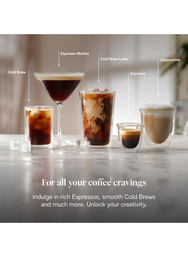 De'Longhi Dedica Duo EC890.GR, Barista Coffee Machine with Pump, Espresso and Cold Brew, Manual Machine with LatteArt Steam Rod, 15 cm Wide, 2 Espresso, Touch Screen, Cup up to 13 cm 1 L 1450 W EC890.GR Green - Image 4