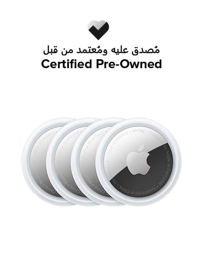 Apple Certified Pre Owned - AirTag - Pack of 4 - White - Image 1