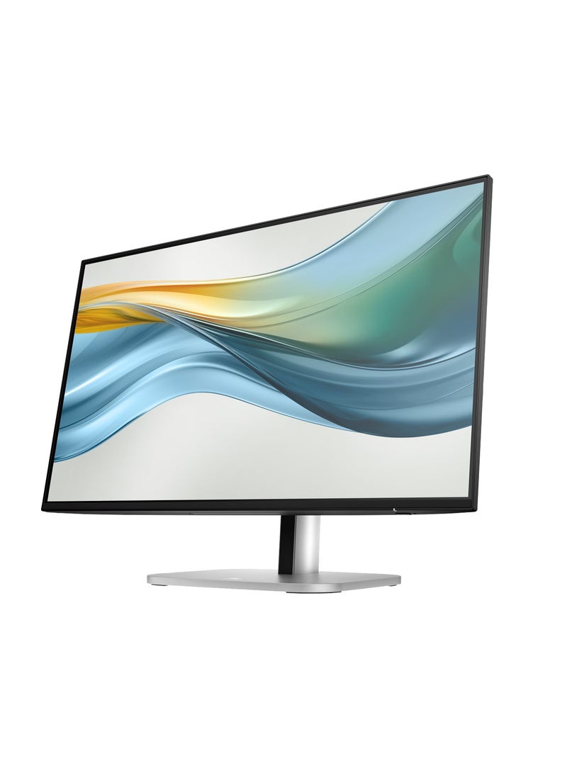 HP Series 5 524pu 24 Inch FHD USB-C Monitor, FHD (1920 x 1080) IPS, 100 Hz 5ms GtG, 100W Power Delivery Via USB-C, 4-way Adjustability, 100% sRGB HDMI, DP hp 24 inch usb c hub monitor Black & Silver - Image 5