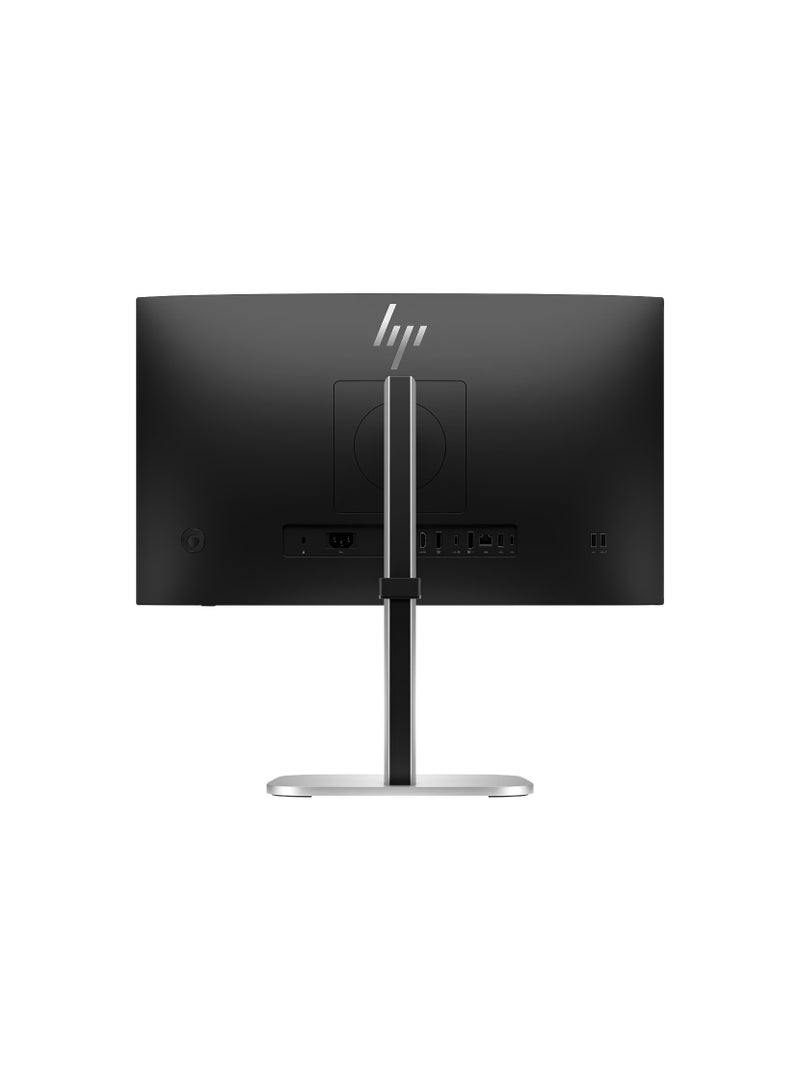 HP Series 5 524pu 24 Inch FHD USB-C Monitor, FHD (1920 x 1080) IPS, 100 Hz 5ms GtG, 100W Power Delivery Via USB-C, 4-way Adjustability, 100% sRGB HDMI, DP hp 24 inch usb c hub monitor Black & Silver - Image 3