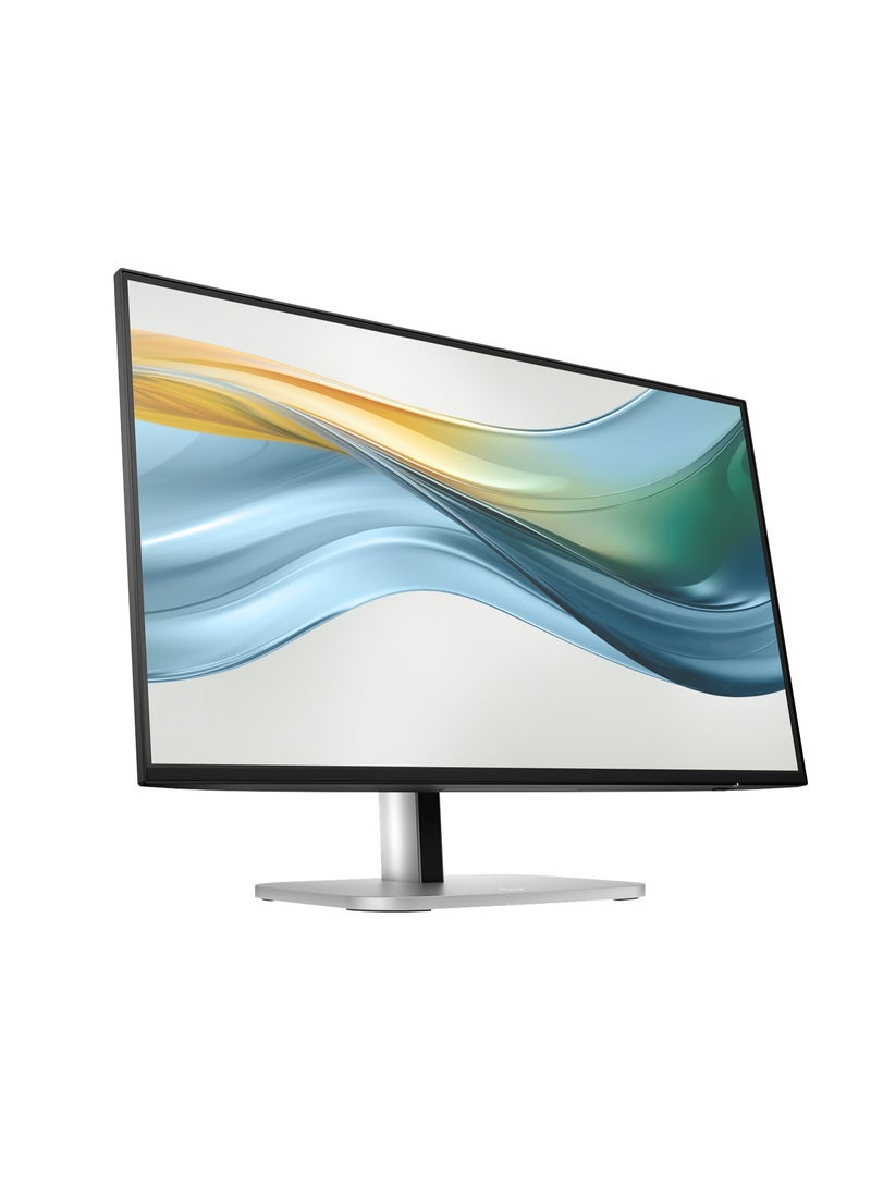 HP Series 5 524pu 24 Inch FHD USB-C Monitor, FHD (1920 x 1080) IPS, 100 Hz 5ms GtG, 100W Power Delivery Via USB-C, 4-way Adjustability, 100% sRGB HDMI, DP hp 24 inch usb c hub monitor Black & Silver - Image 1