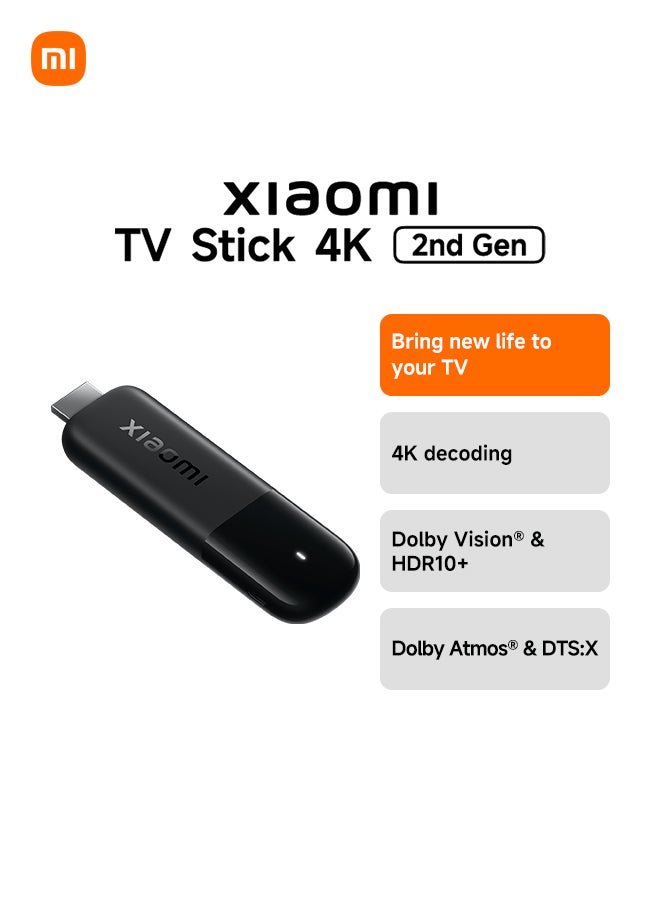 Xiaomi TV Stick 4K (2nd Gen) MDZ-33-AA Black - Image 1