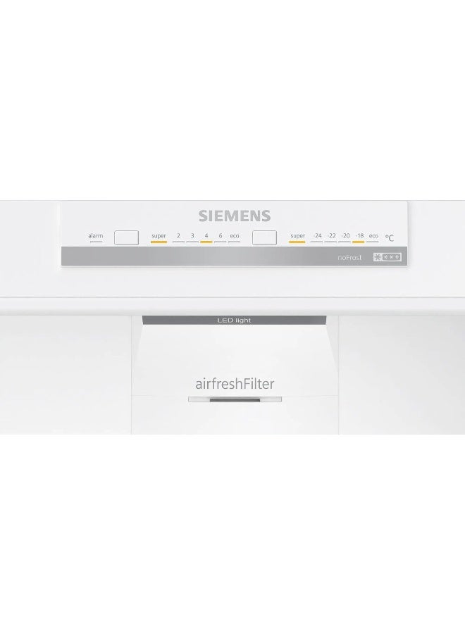 سيمنز ثلاجة سيمنز iQ300 بسعة 578 لتر، بتصميم سفلي مستقل، هندسة ألمانية، فضي إنوكس، ضمان لمدة سنة - Image 3