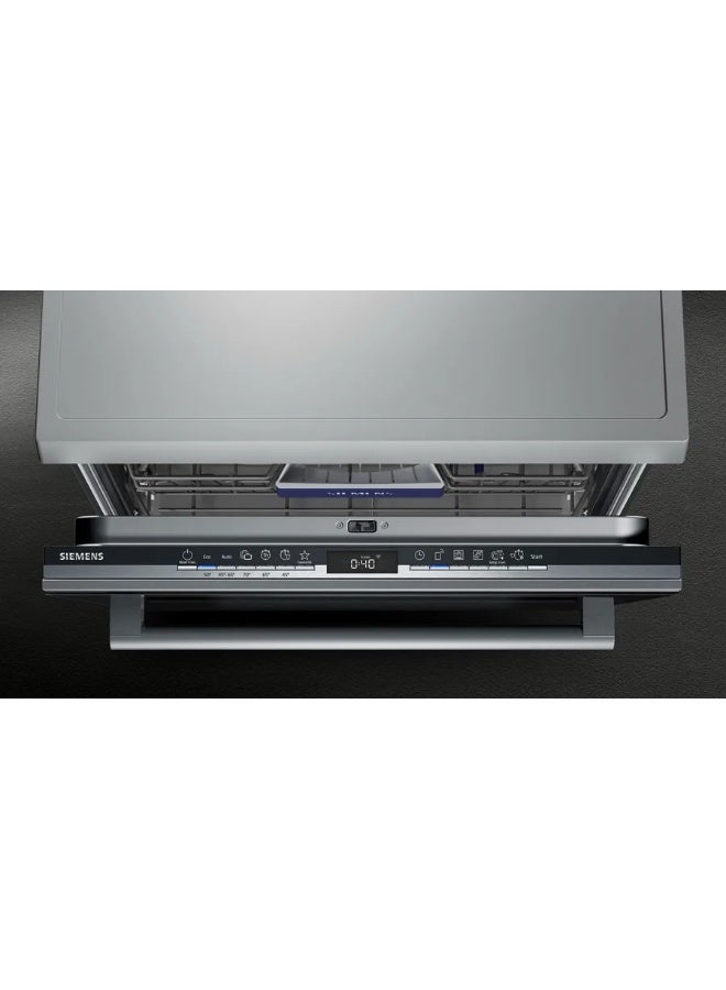سيمنز Siemens SN23HB62MT 60cm IQ500 Home Connect Freestanding Dishwasher, 14 Place Settings, 6 Programs, varioFlex Baskets,D, Black SN23HB62MT black - Image 2