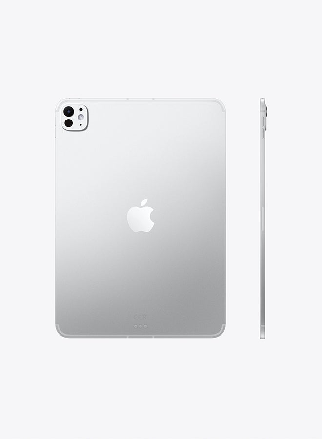 Apple iPad Pro - 2025(6th Generation) M5 11-inch, 512GB, 5G, Silver with Standard Glass - Middle East Version - Image 2