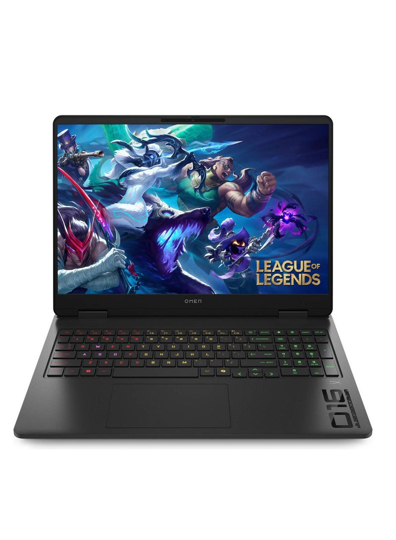 HP OMEN 16-ap0053dx Gaming Laptop With 16-Inch 2K IPS 144Hz Display, AMD Ryzen 9 8940HX Processor/32GB RAM/1TB SSD/GeForce RTX 5060 8GB/Windows 11 English BLACK - Image 1