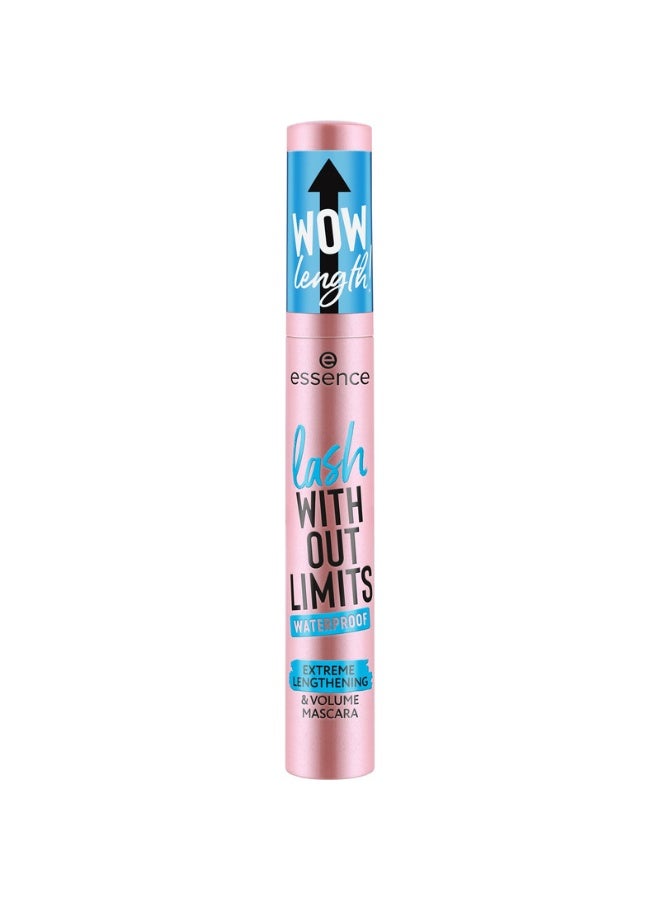 Essence Lash Without Limits Waterproof Extreme Lengthening & Volume Mascara 03(LE) Black Waterproof - Image 2