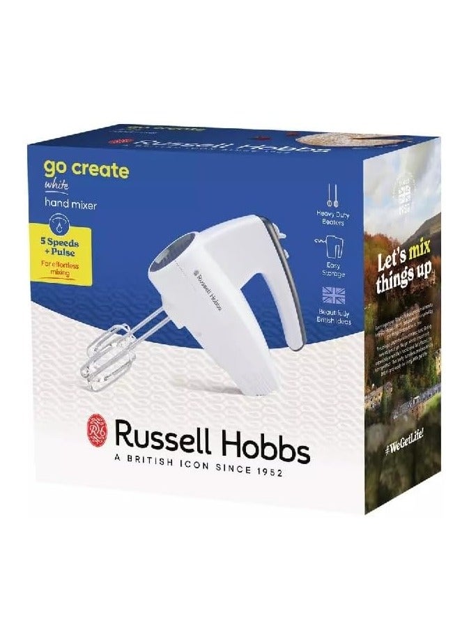 راسيل هوبز خلاط يدوي كهربائي من غو كريت باللونين الأبيض والرمادي 27520GCC - Image 5
