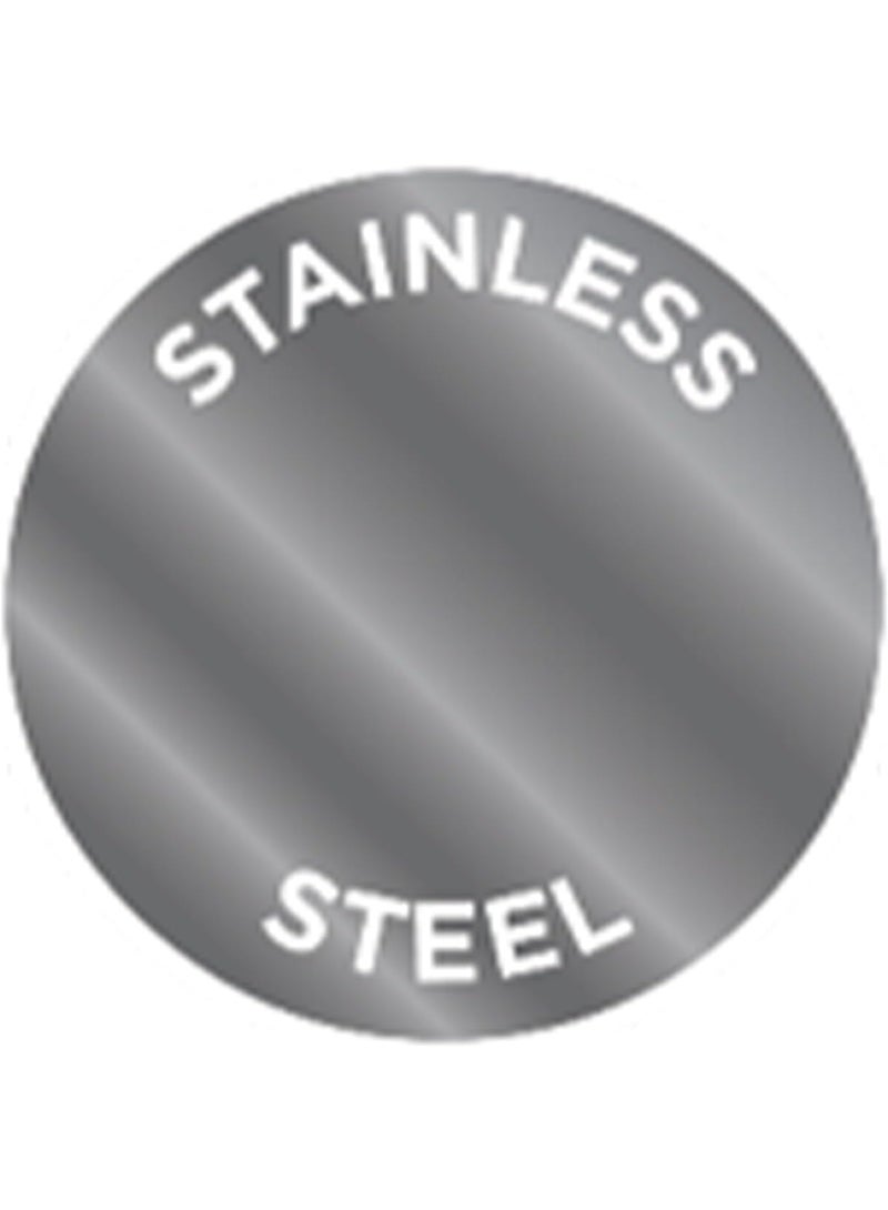 راسيل هوبز راسل هوبس موقد كهربائي صغير من الفولاذ المقاوم للصدأ بصفحتين، 1500 واط للوحة الكبيرة و750 واط للوحة الصغيرة، تحكم حراري متغير ومستقل، مؤشرات طاقة نيون، أقدام غير قابلة للانزلاق، فضي، 15199 - Image 3