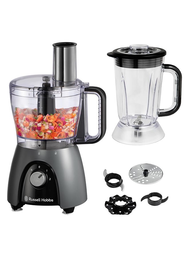 راسيل هوبز Russell Hobbs Food Processor, 900W  Matte Charcoal 27111 2.3 L 600 W 27111 grey - Image 1