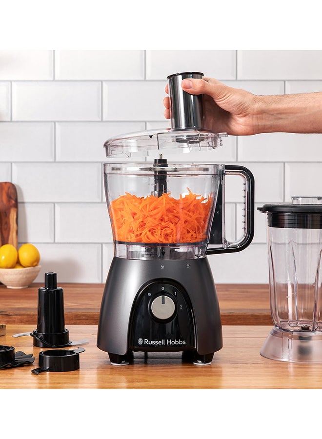 راسيل هوبز Russell Hobbs Food Processor, 900W  Matte Charcoal 27111 2.3 L 600 W 27111 grey - Image 2