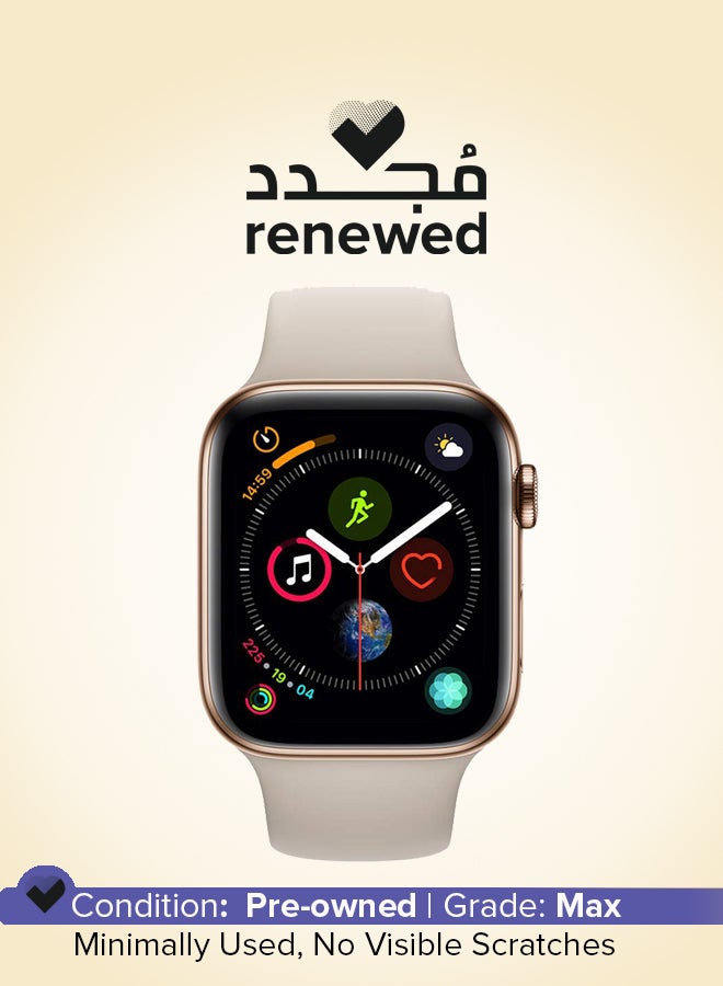 Apple Renewed - Apple Watch Series 4 (GPS) 44mm Gold Aluminum Case gold - Image 1