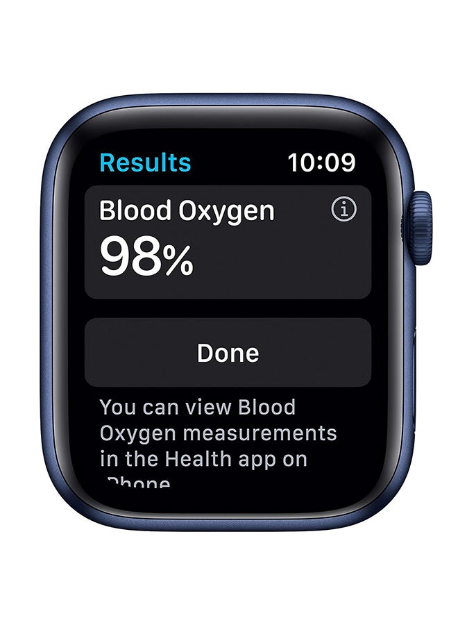 ابل  Renewed - Apple Watch Series 6 (GPS) 44mm Blue Aluminum Case blue - Image 2