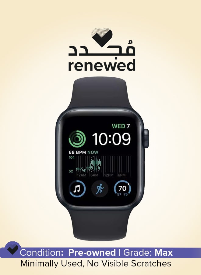 ابل  مجدد - ساعة آبل الذكية سلسلة 7 (GPS) 45 مم هيكل ألمنيوم منتصف الليل - Image 1