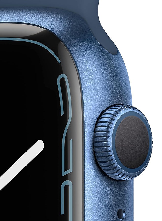 ابل  Renewed - Apple Watch Series 7 (GPS) 45mm Blue Aluminum Case blue - Image 2