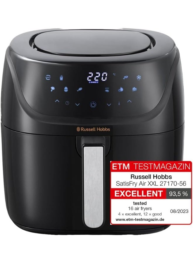 راسيل هوبز قلاية هوائية راسل هوبس ساتيسفراي كبيرة جداً مع 10 وظائف طهي تشمل الخبز والشواء والتجفيف باللون الأسود (8 لتر) رقم الموديل 27170 - Image 1