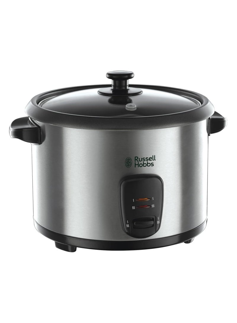 راسيل هوبز RUSSELL HOBBS RICE COOKER & STEAMER 700 W - Stanless Steel, 1.8 L, 19750 1.8 L 700 W 19750JAS silver - Image 1