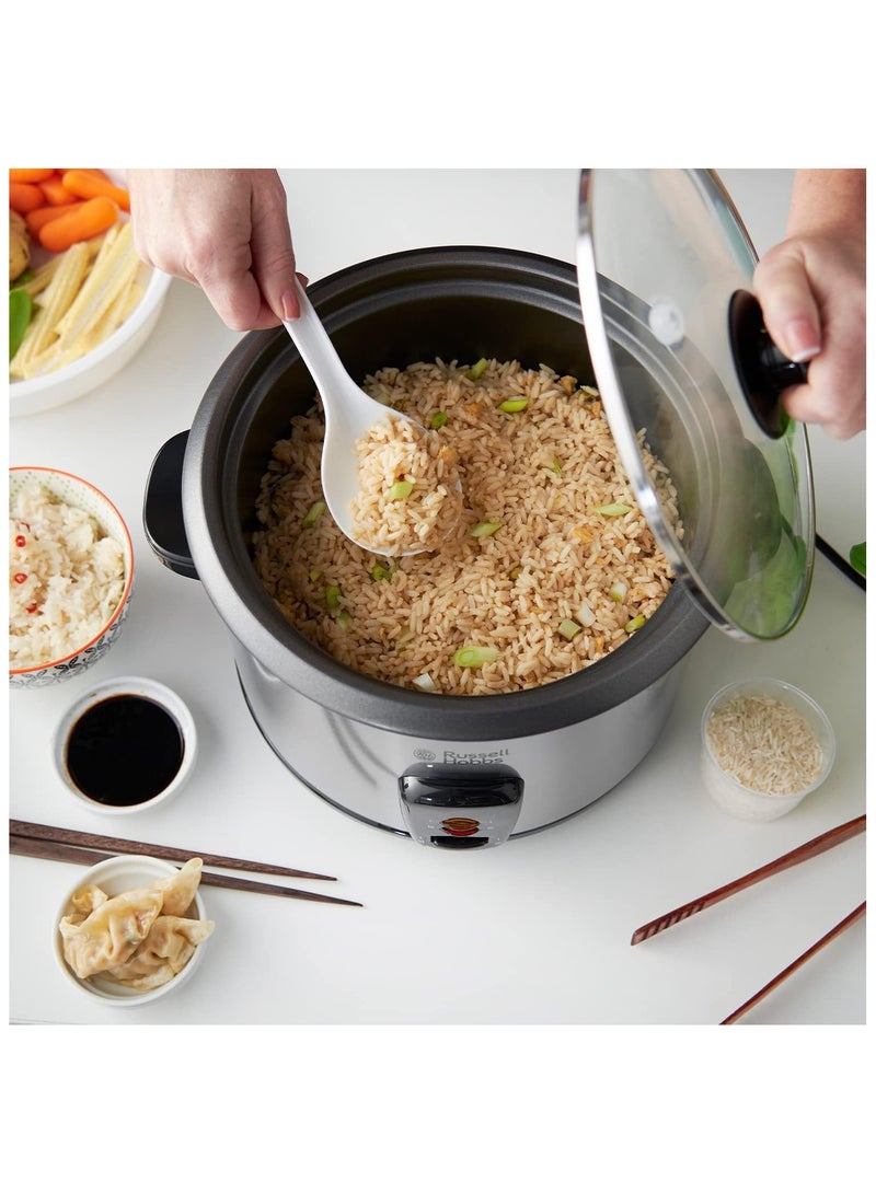 راسيل هوبز RUSSELL HOBBS RICE COOKER & STEAMER 700 W - Stanless Steel, 1.8 L, 19750 1.8 L 700 W 19750JAS silver - Image 2