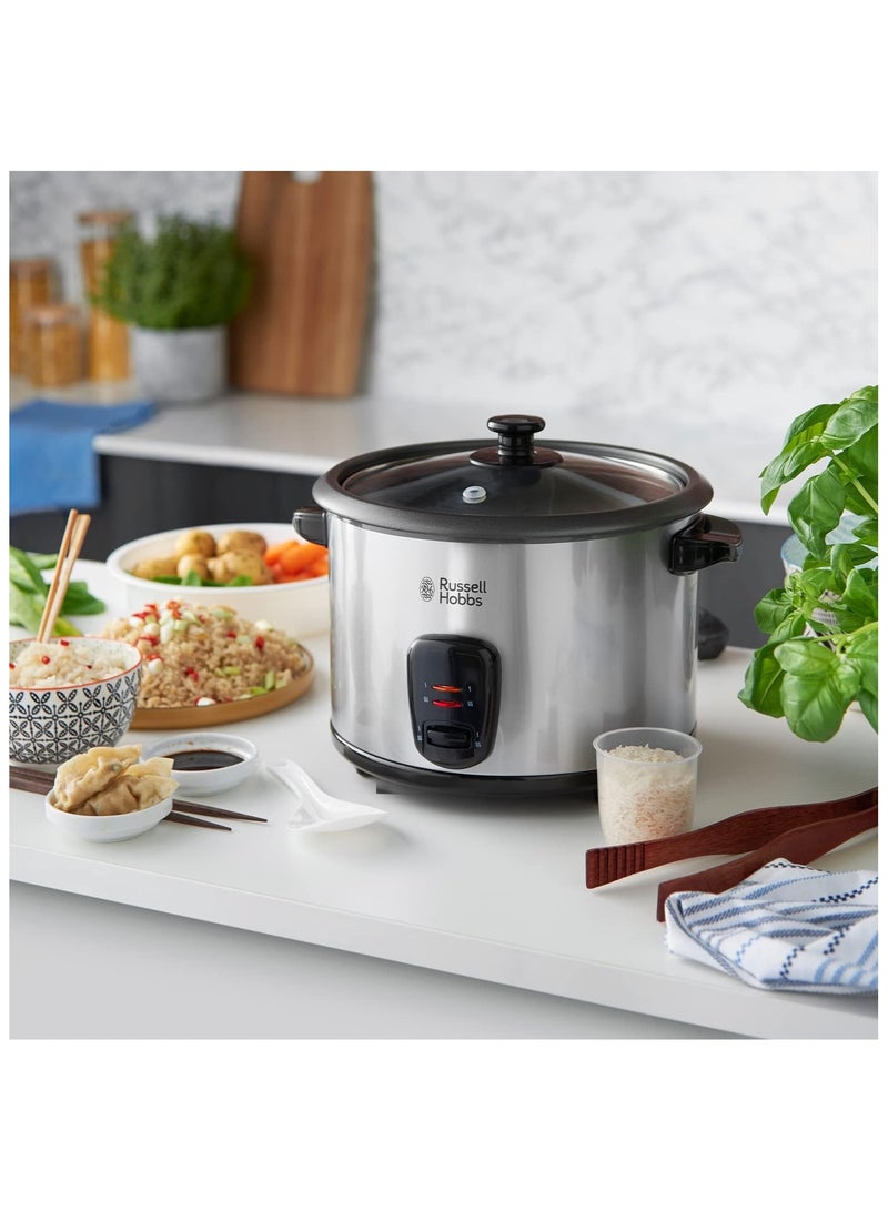 راسيل هوبز RUSSELL HOBBS RICE COOKER & STEAMER 700 W - Stanless Steel, 1.8 L, 19750 1.8 L 700 W 19750JAS silver - Image 3
