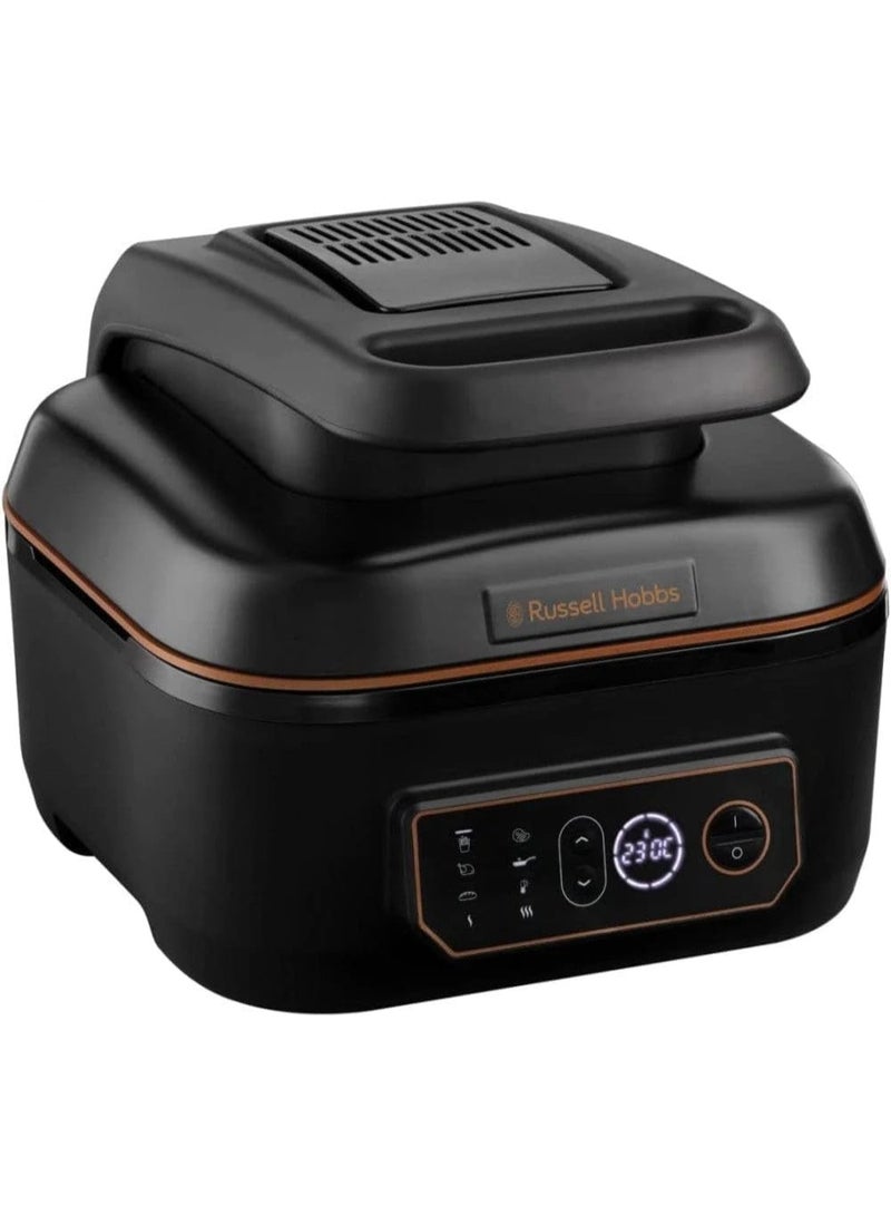 راسيل هوبز قلاية هوائية راسل هوبس XL سعة 5.5 لتر [قلاية هوائية/شواية/طباخ متعدد] هواء سريع (آمنة للغسل في غسالة الصحون، حرارة من الأعلى والأسفل، لا حاجة للاهتزاز، طباخ بطيء، خبز، بيتزا مجمدة Ø 30 سم) ساتيس فراي 26520 - Image 1