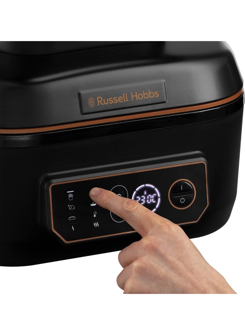 راسيل هوبز قلاية هوائية راسل هوبس XL سعة 5.5 لتر [قلاية هوائية/شواية/طباخ متعدد] هواء سريع (آمنة للغسل في غسالة الصحون، حرارة من الأعلى والأسفل، لا حاجة للاهتزاز، طباخ بطيء، خبز، بيتزا مجمدة Ø 30 سم) ساتيس فراي 26520 - Image 5