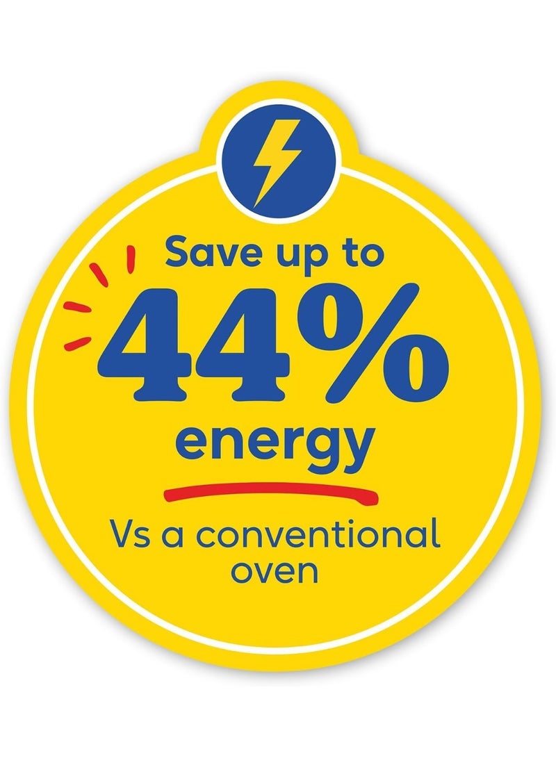 راسيل هوبز قلاية هوائية راسل هوبس XL سعة 5.5 لتر [قلاية هوائية/شواية/طباخ متعدد] هواء سريع (آمنة للغسل في غسالة الصحون، حرارة من الأعلى والأسفل، لا حاجة للاهتزاز، طباخ بطيء، خبز، بيتزا مجمدة Ø 30 سم) ساتيس فراي 26520 - Image 4