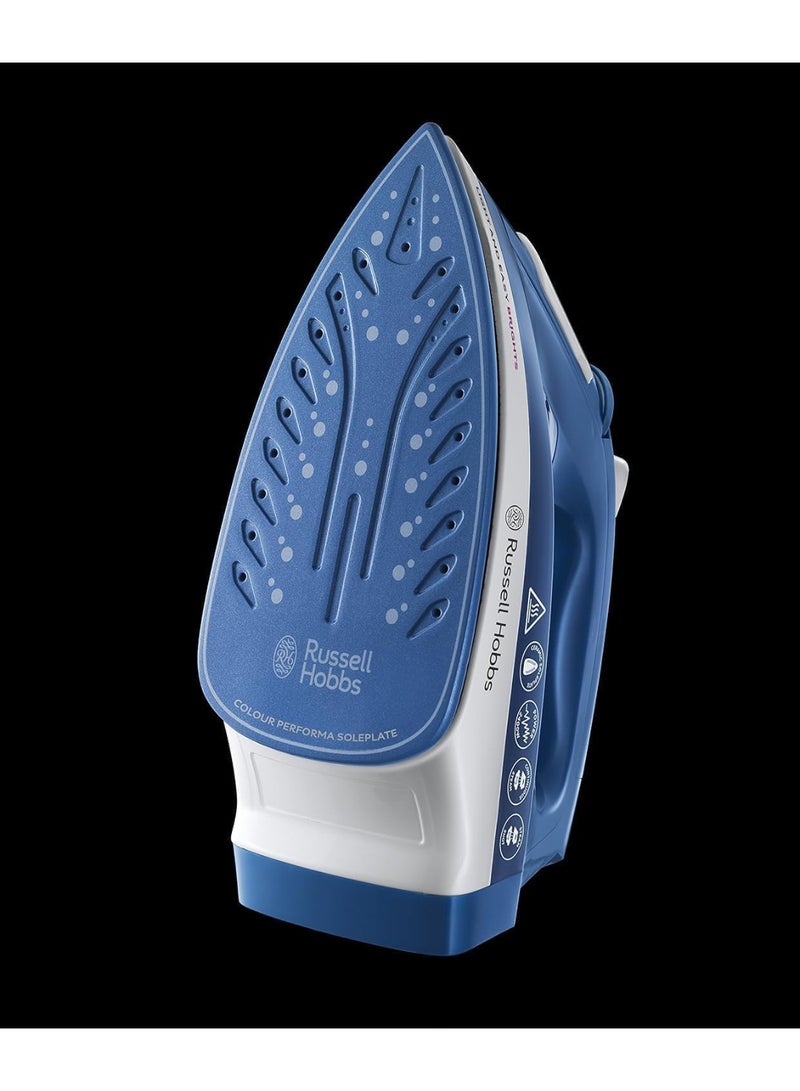 راسيل هوبز مكواة بخار راسل هوبس لايت آند إيزي - 2400 واط، تصميم ملون مع قاعدة أكثر متانة مرتين، 115 جرام من بخار الدفع و35 جرام من البخار المستمر (26483) ملبري - Image 2