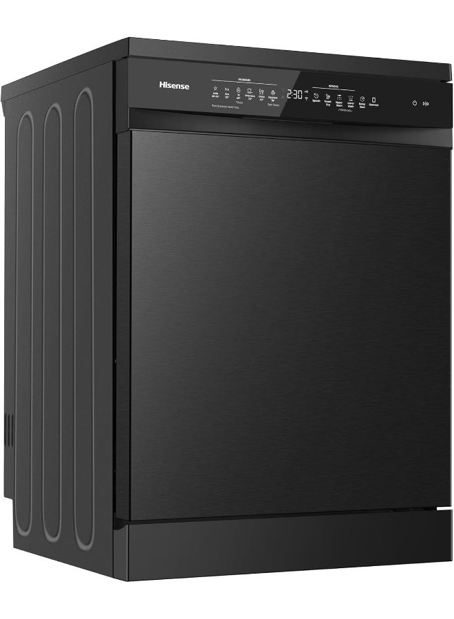 Hisense Dishwasher - 16 sets WIFI Inverter, Smart dry, Corner boost- HS673C90BME HS673C90BME black - Image 1