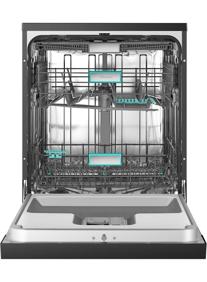 Hisense Dishwasher - 16 sets WIFI Inverter, Smart dry, Corner boost- HS673C90BME HS673C90BME black - Image 5