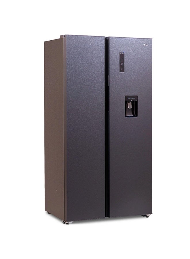 تيرم  Terim Side-by-Side Refrigerator TERRSBS720WD1,  720L Gross Capacity , Inverter Compressor, Total No Frost, Digital Display, Water Dispenser, Multi Air Flow TERRSBS720WD1 silver - Image 2