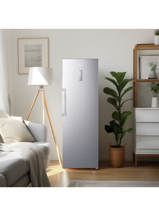 Hisense Upright Fridge with Digital Display, Metal Tech Cooling, Total No Frost - RL3N484NAI RL3N484NA silver - Image 4