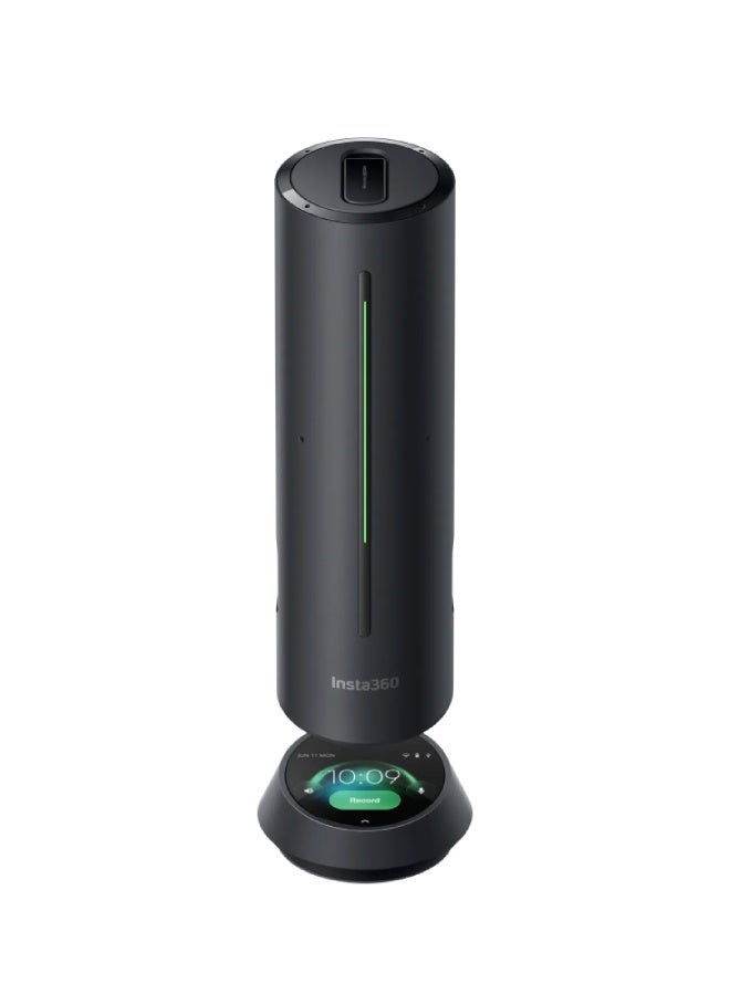 Insta360 Wave Standard Bundle | AI Noise-Cancelling Speakerphone, Full Duplex Audio with 8-Mics, 16 ft Voice Pickup, 32 GB Meeting Recorder, for Video Calls, Meetings, Conferences, Podcasts - Black Black - Image 1