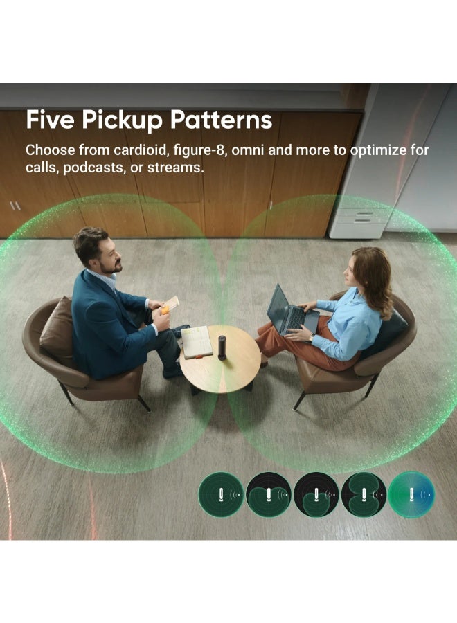 Insta360 Wave Standard Bundle | AI Noise-Cancelling Speakerphone, Full Duplex Audio with 8-Mics, 16 ft Voice Pickup, 32 GB Meeting Recorder, for Video Calls, Meetings, Conferences, Podcasts - Black Black - Image 5