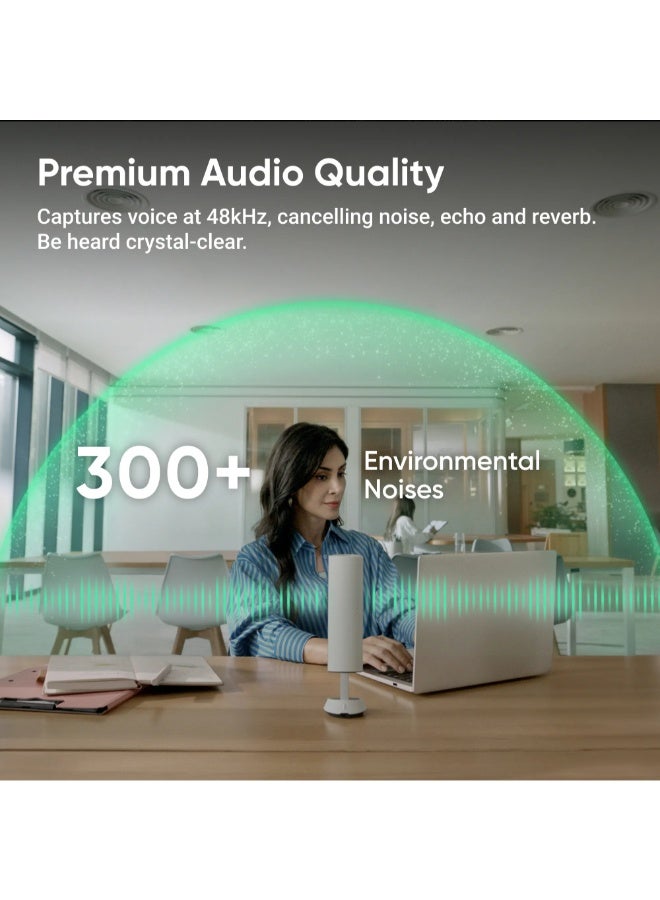 Insta360 Wave Standard Bundle | AI Noise-Cancelling Speakerphone, Full Duplex Audio with 8-Mics, 16 ft Voice Pickup, 32 GB Meeting Recorder, for Video Calls, Meetings, Conferences, Podcasts - Black Black - Image 4