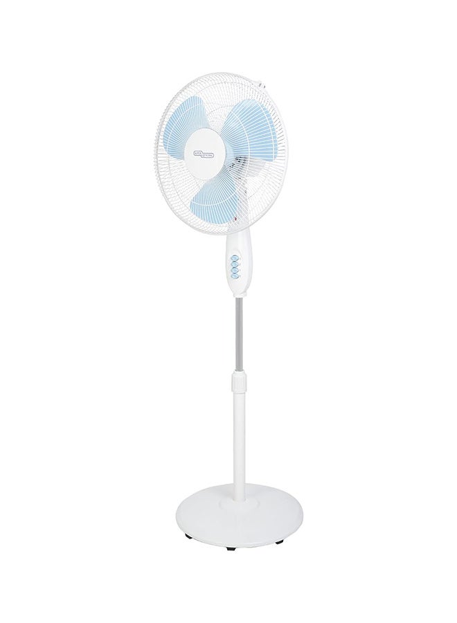 سوبر جنرال مروحة قائمة، دوران، ارتفاع قابل للتعديل يصل إلى 140 سم، 3 سرعات، قائمة بذاتها، موفرة للطاقة، بيضاء، SGSF28M - Image 1