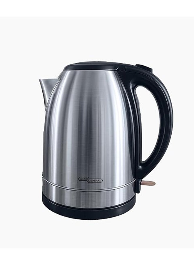 سوبر جنرال غلاية كهربائية سعة 2.5 لتر، فتح غطاء تلقائي، 1850–2200 واط، تسخين سريع، مقاومة للتآكل، ميزة إيقاف التشغيل التلقائي للسلامة، حماية من الغليان الجاف، هيكل من الفولاذ المقاوم للصدأ، SGK318SS - Image 1